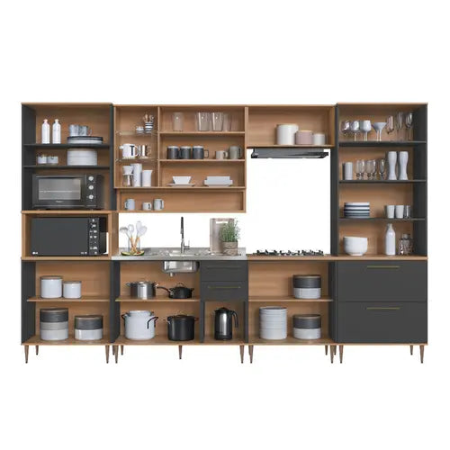 Cozinha Modulada Isabelle 7 Peças Com Torre Quente.