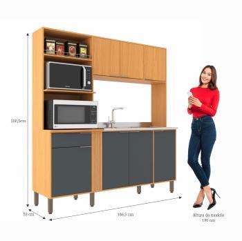 Transforme seu espaço com praticidade e estilo! A Cozinha Compacta Hellen da Móveis Sul