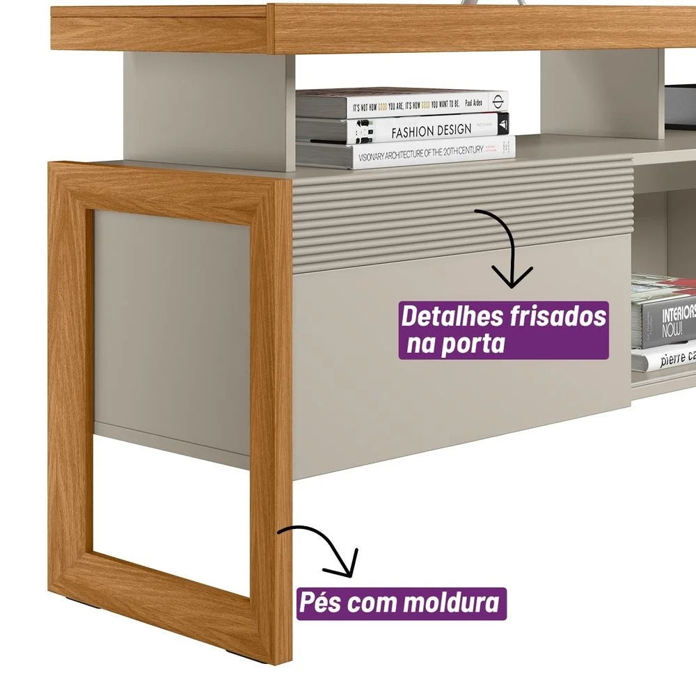 Rack para TV até 70' Linea Brasil Esmeralda