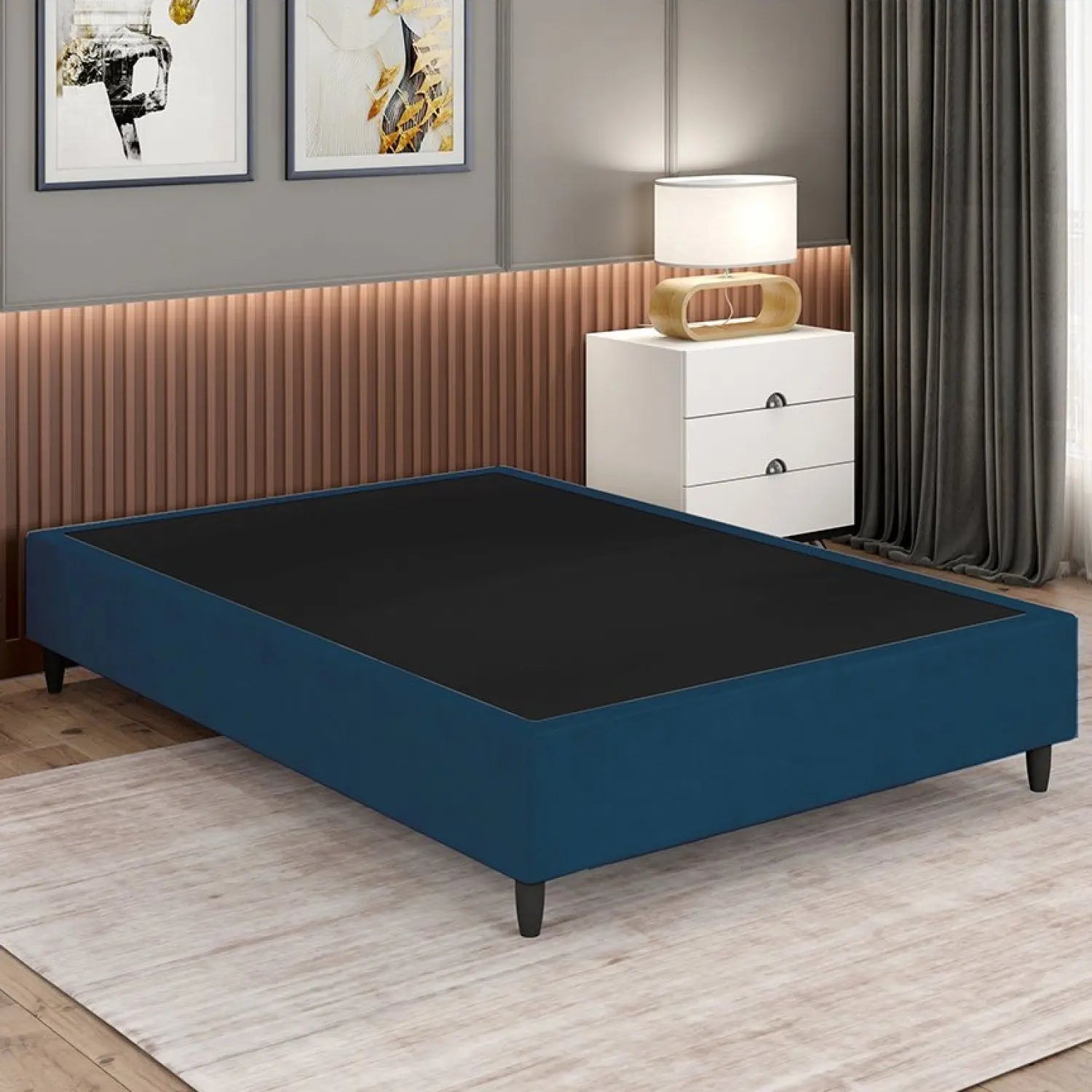 Base Box Casal Reforçada Itália 37x138x188cm Arte Cúbica - Arte Cúbica
