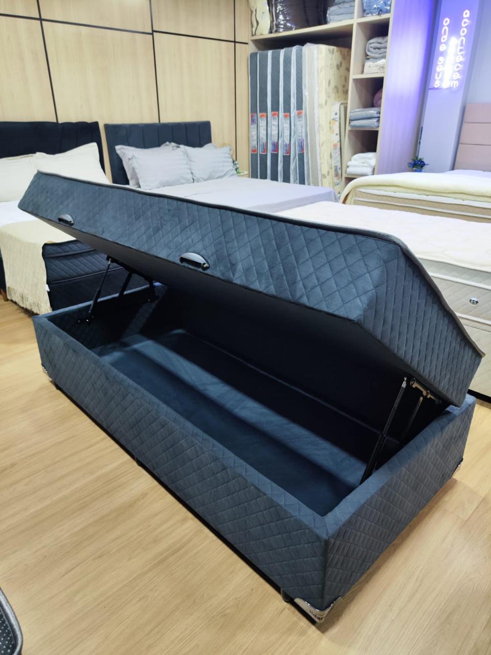 Box Conjugado Solteiro Americado com Molas Ensacadas.