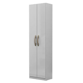 Multiuso Elara 2 Portas 4 Prateleiras Branco Neve  Mx Móveis