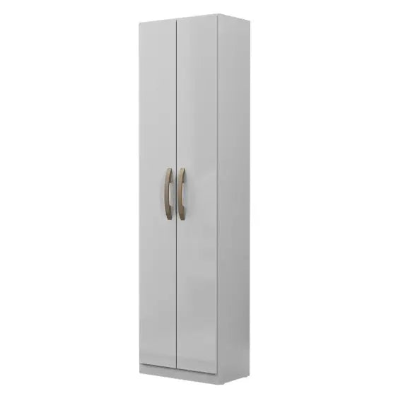 Multiuso Elara 2 Portas 4 Prateleiras Branco Neve  Mx Móveis