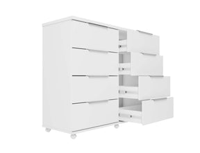 Comoda 8 Gavetas Athenas - Rud Rack Branco
