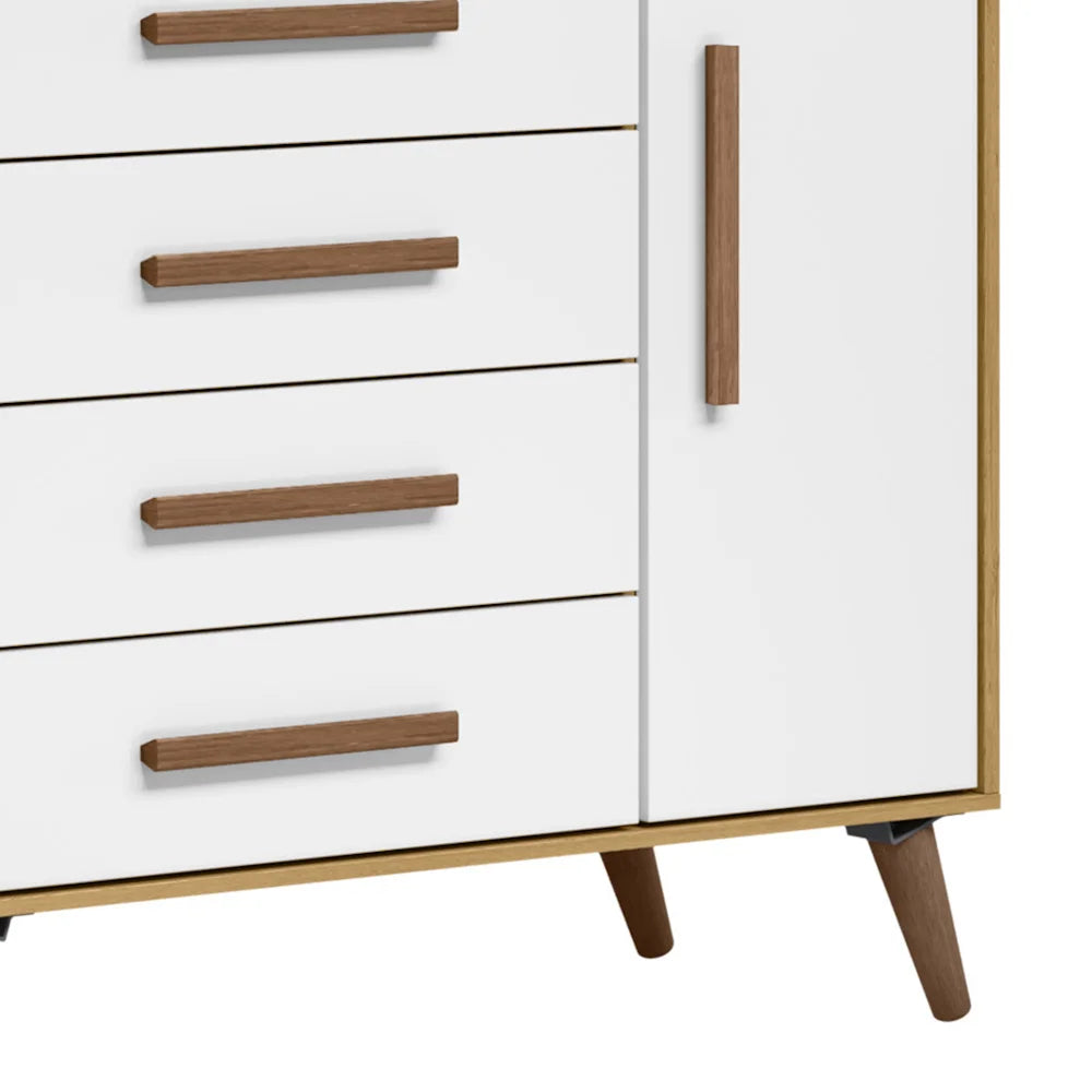 Organização com charme retrô! A Cômoda Sapateira Encanto Retrô da Qmovi.