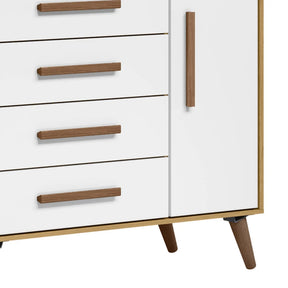 Organização com charme retrô! A Cômoda Sapateira Encanto Retrô da Qmovi.