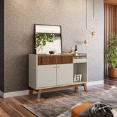 Buffet 2 portas Lucca Linea Brasil Freijo/Off White