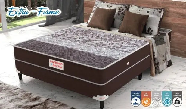 Box Casal Conjugado Espuma NewSonno 1,38 x 1,88 m – Conforto e Praticidade em um Só Produto!