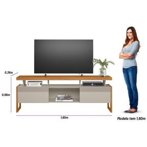 Rack para TV até 70'  Linea Brasil Esmeralda
