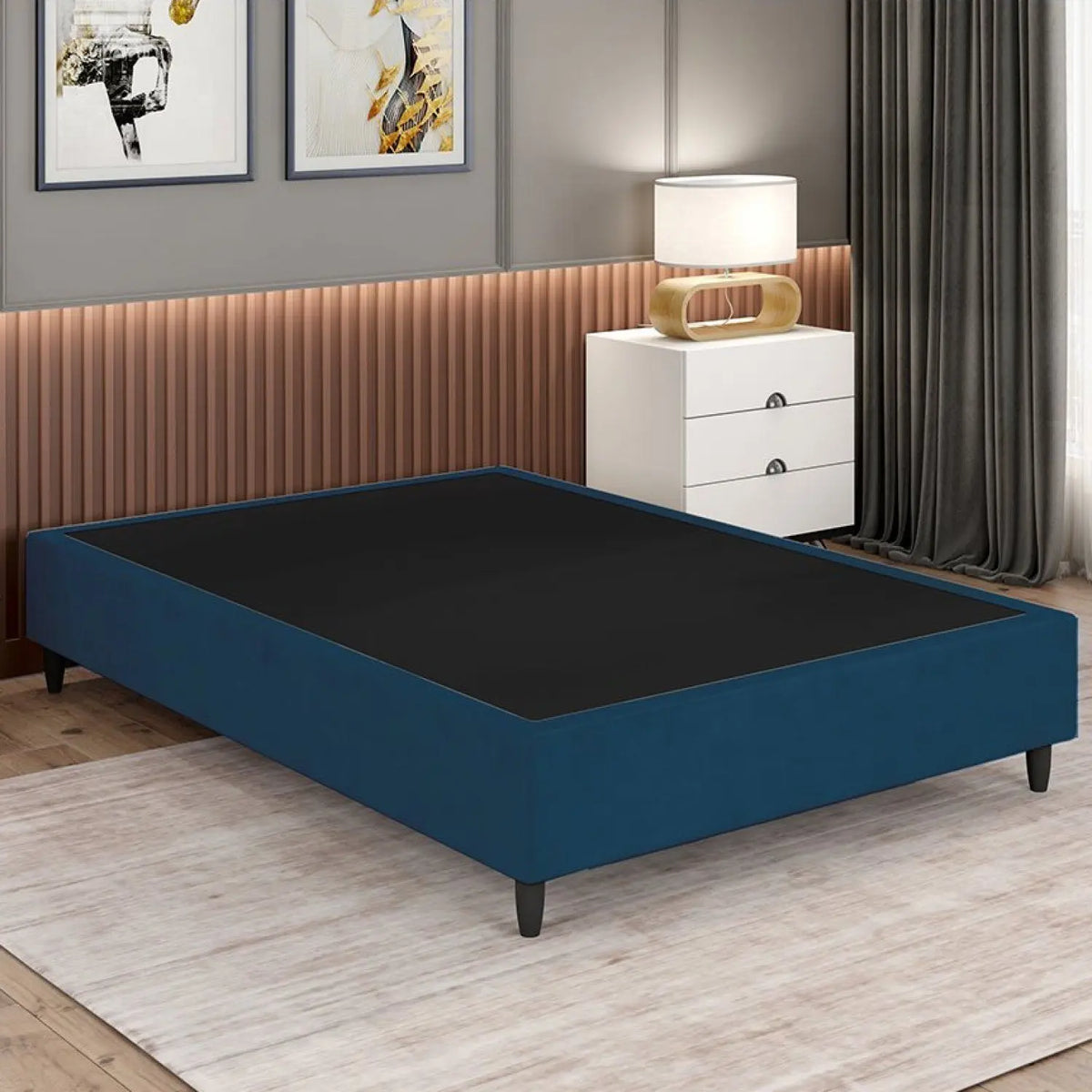Base Box Casal Reforçada Itália 37x138x188cm Arte Cúbica - Arte Cúbica