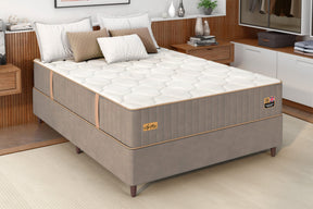 Conjunto Cama Box Casal 138x188x68cm Ágatha Arte Cúbica
