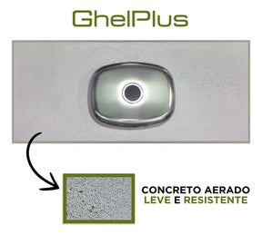 Pia Plus 30 120cm Aço inox - GhelPlus